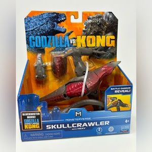 Godzilla Vs. Kong Monsterverse Skullcrawler With Heav Figure New Playmates 35308